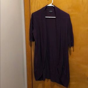 Short sleeve long cardigan